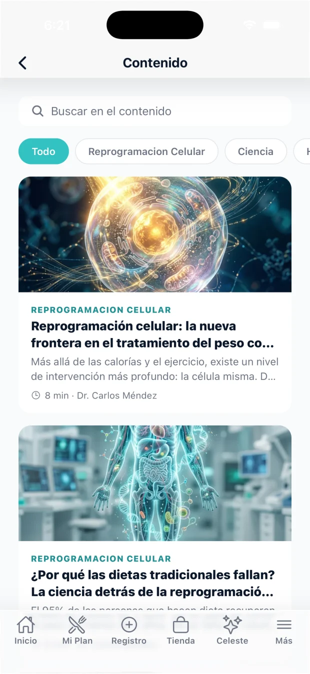 Biblioteca de contenido del programa